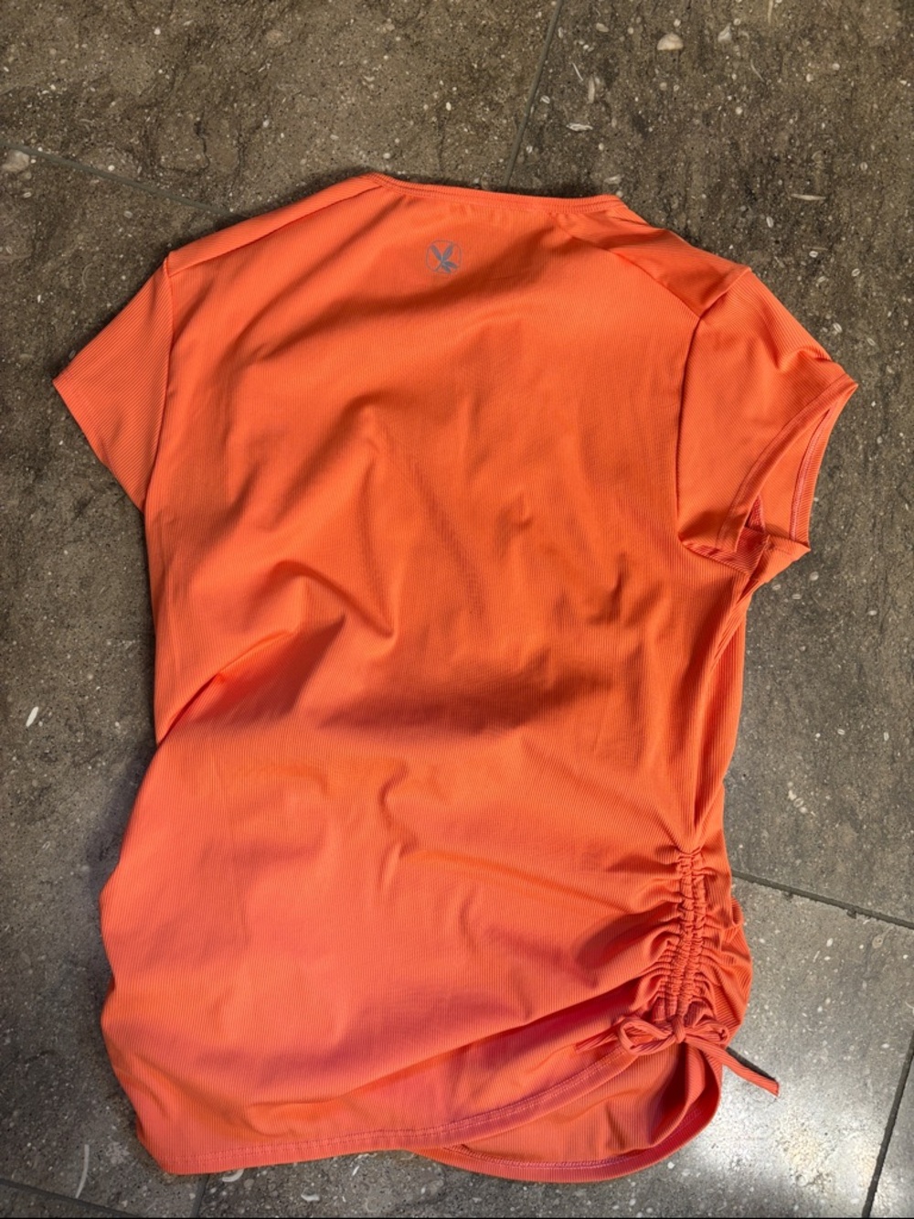 Carve Designs Orange Zip-Front Swim top, M - Picture 5 of 8